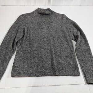 Country Shop Cashmeres long sleeve turtleneck 100% Cashmere gray small